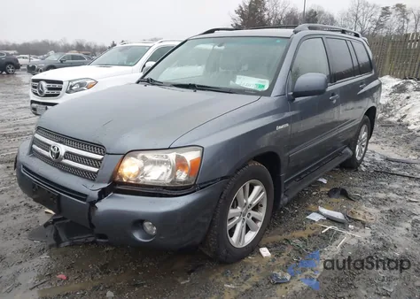 2006 Toyota Highlander Hybrid Ltd z USA, uszkodzony, nr VIN JTEEW21A760010357